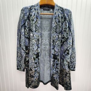 Zozo Elegant Blue and Black Cardigan Size M
